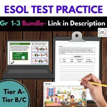 Esol Esl Grades Wida Access Reading And Writing Test Practice Bundle