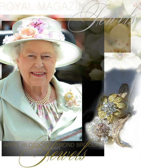 Queen Elizabeth II Apple Blossom Diamond Brooch Gift Of The Sultan Of