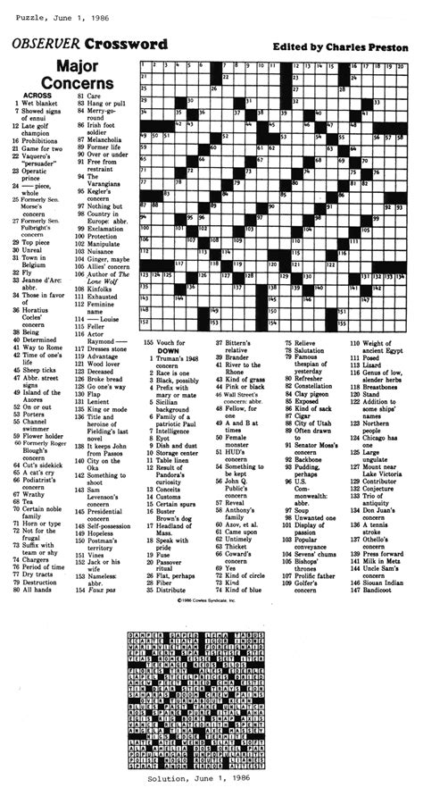 Eugene Sheffer Crossword Printable Printable Word Searches