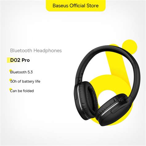 Baseus D02 Pro Encok Wireless Bluetooth 5 0 Headphone Denoise Subwoofer