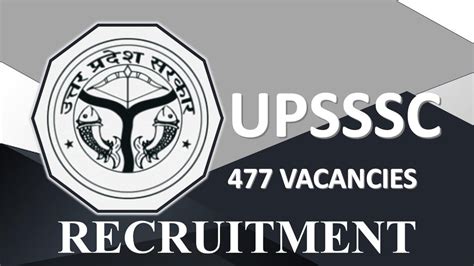 Upsssc Recruitment Vacancies Check Post Eligibility Apply