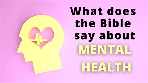 What Does The Bible Say About Mental Health YouTube