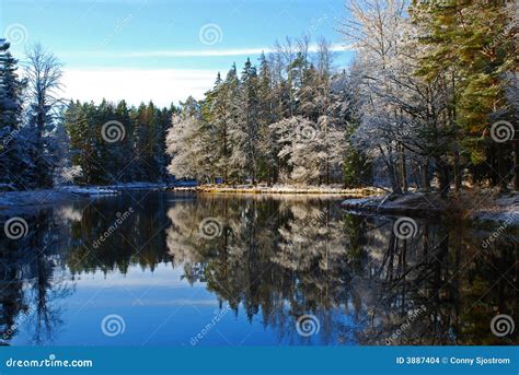 Winter river landscape stock photo. Image of peaceful - 3887404