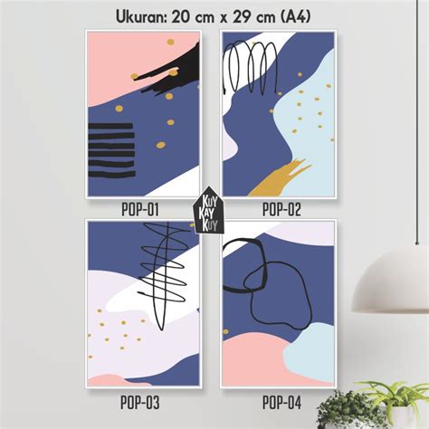 Jual Pop Wall Decor Abstrak Pajangan Aesthetic Hiasan Dinding Kamar