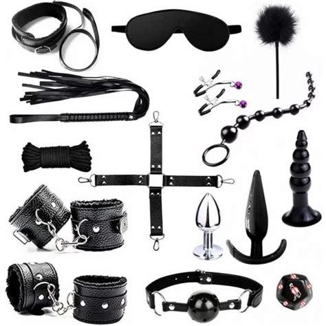 15 Pcs BDSM Sex Toys Bondage Restraints Kits Fetish Bed Restraints BDSM