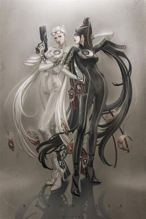 Jeanne And Bayonetta Bayonetta Anime Game Art