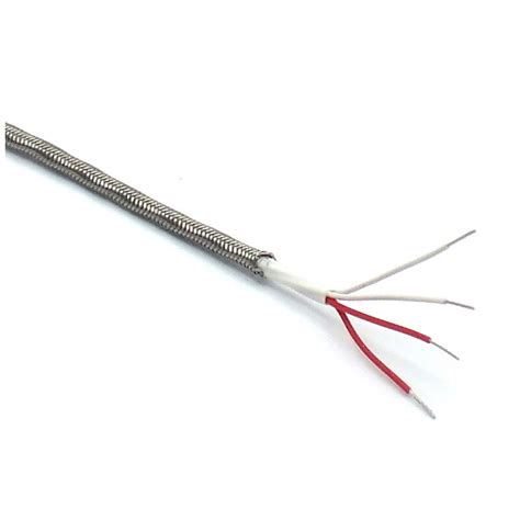 24 Awg 4 Conductor Pfa Insulated Rtd Wire With Stainless Steel Over