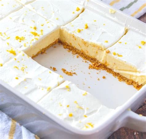 Creamy Lemon Bars Recipe The Most Delicious Recipe Gourmet Recipes