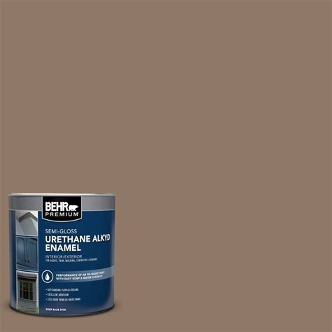 Behr Premium Qt Ppu Coconut Shell Semi Gloss Enamel Urethane