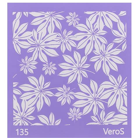 Silk Screen Veros Pour P Te Polym Re X Mm Motif Feuilles D Aralia