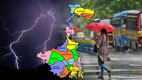 South Bengal Weather ভয়ঙ্কর ঝড় বৃষ্টি শুরু কলকাতা সহ দক্ষিণবঙ্গে ৫০ কিমি বেগে ঝোড়ো হাওয়া