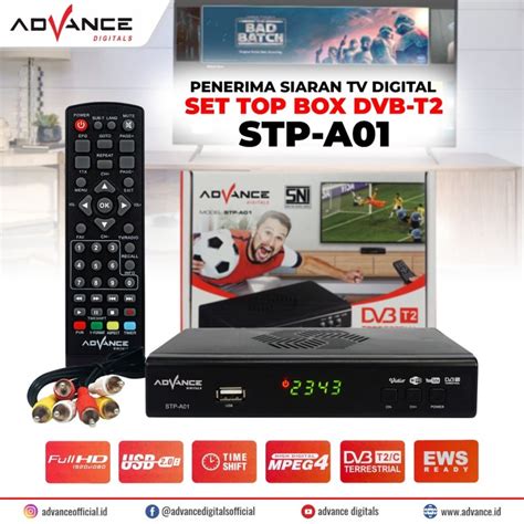 Jual SET TOP BOX TV DIGITAL DVB T2 ADVANCE STP A01 WIFI FULL HD