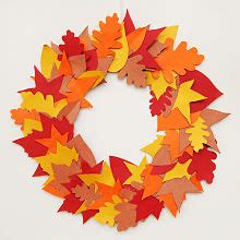 Leaf Wreath PaperCraft | Kilbourn Public Library