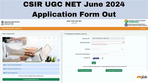 CSIR NET Application Form 2024 Out Direct Apply Online Link Steps