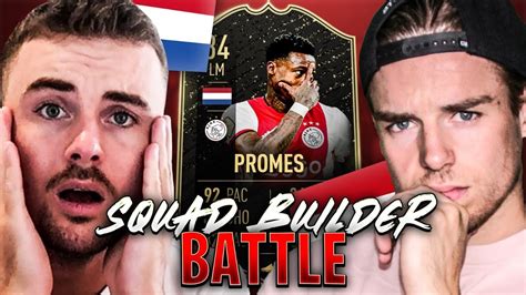 WIE MAAKT HET BESTE TEAM Vs KOEN WEIJLAND SQUAD BUILDER BATTLE IF