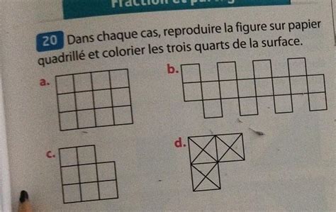 Dans Chaque Cas Reproduire La Figure Sur Papier Quadrill Et