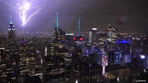 Lightning Striking One World Trade Center April 1 2023 YouTube