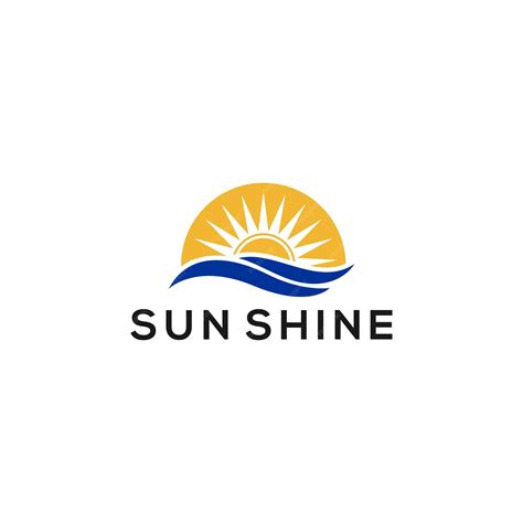 Premium Vector Sunshine Logo Design Concept Template Vector