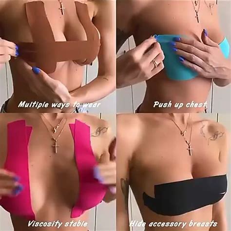 Boob Tape Bra Breast Pull Up Women Breast Nipple Covers Push Up Bra