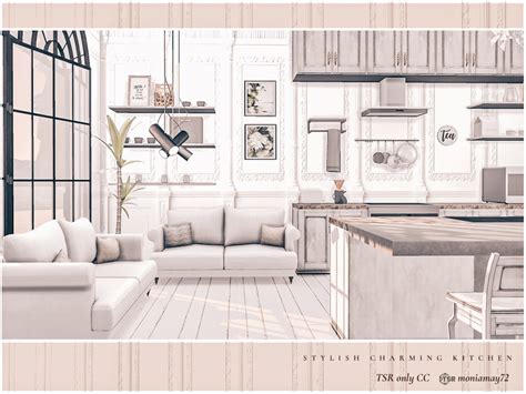 The Sims Resource Stylish Charming Kitchen Tsr Only Cc