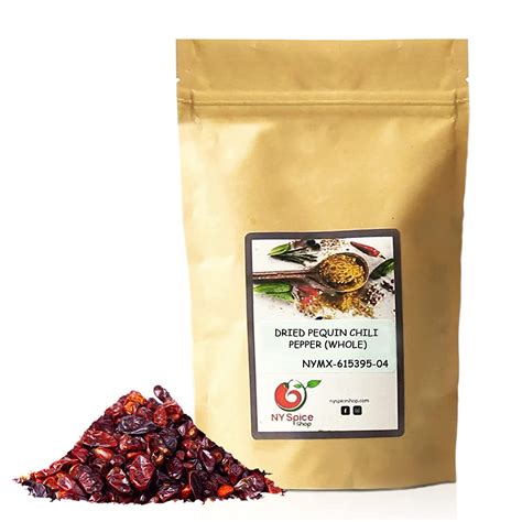NY SPICE SHOP Pequin Chili Dried Whole Chili Pequin Pequin Pepper Hot Dried Pequin Lbs