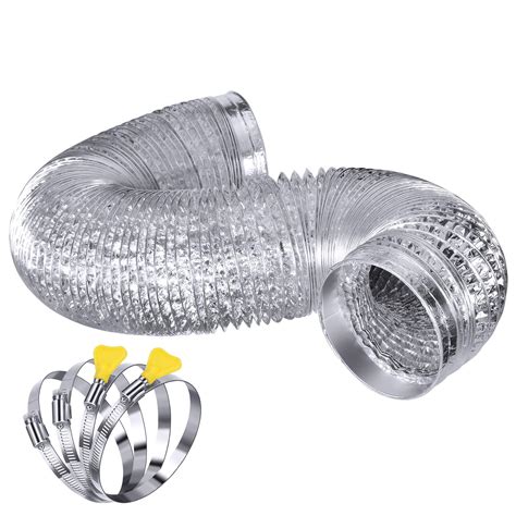 Snapklik Steelsoft Heavy Duty Dryer Vent Duct Hose 4 Inch 10 FT