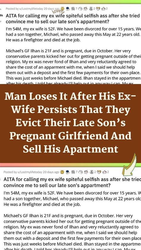 Man Loses It After His Ex Wife Persists That They Evict Their Late Son