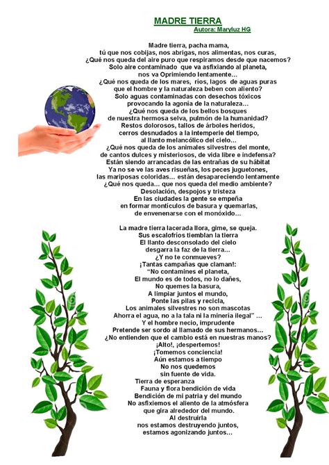 ASUMIENDO RETOS ADELANTE POEMA MADRE TIERRA PACHAMAMA