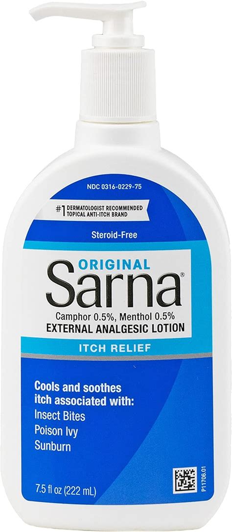 Sarna Original Steroid Free Anti Itch Lotion Relief For Dry Irritated Skin Insect