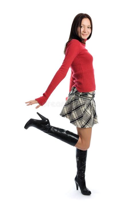 Pin Up Attractive Brunette Stock Image Image Of Voluptuous