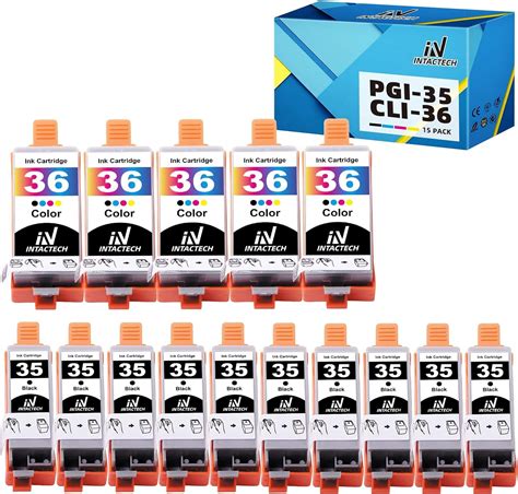 Pgi 35 Cli 36 Ink Cartridge Replacement For Canon 35 36 Use For Pixma