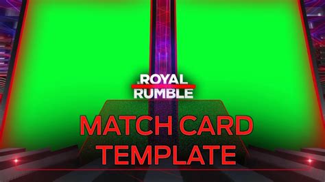 WWE ROYAL RUMBLE MATCH CARD TEMPLATE WITH SPECIAL EFFECT YouTube