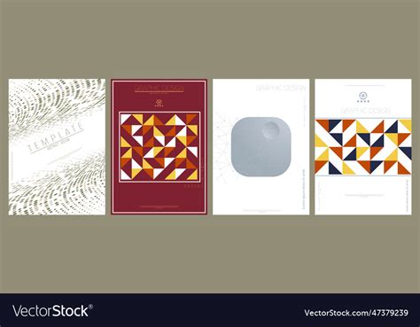 A set of cover booklet or brochure design Vector Image