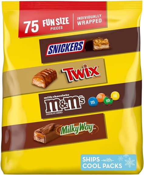 Snickers Mandms Milk Chocolate Milky Way And Twix Fun Size