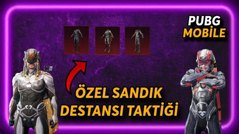 PUBG MOBİLE ÖZEL SANDIK DESTANSI KOLAY ÇIKARMA TAKTİĞİ KOLAY DESTANSI