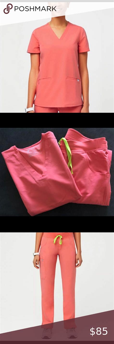 Figs Limited Edition Hot Coral Coral Style Fashion