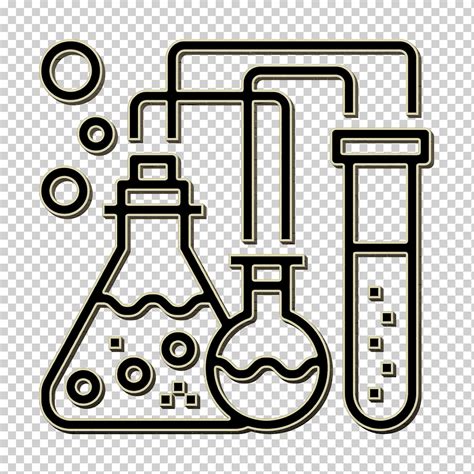 Icono De Química Icono De Educación Icono De Laboratorio Arte Lineal Png Klipartz