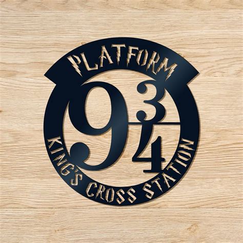 Platform 9 & 3/4 Metal Sign Personalized Platform 9 and 3 - Etsy