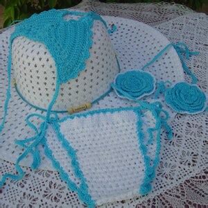 Set Bikini All Uncinetto Neonata Etsy Italia