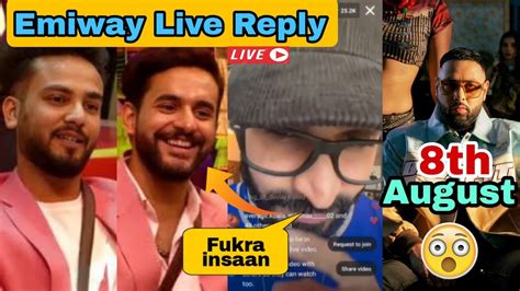 Emiway Live Talking About His Upcoming Track Reply On Bigg Boss