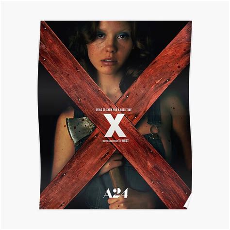 "X A24" Poster for Sale by llochraven | Redbubble