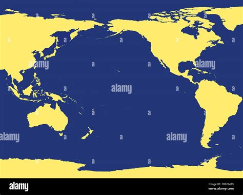 South pacific ocean map hi-res stock photography and images - Alamy