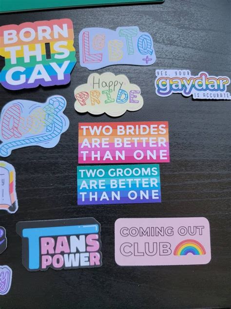 Lqbtq Pride Sticker Set 31 Full Color Stickers In Set Etsy