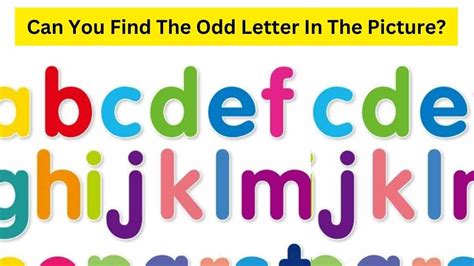 Brain Teaser Only A Genius Can Spot The Odd Letter Hidden In The