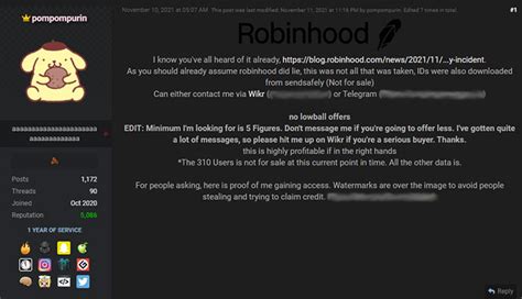 Hacker Who Breached Robinhood And Exposed 7 Million Accounts Seeks Big