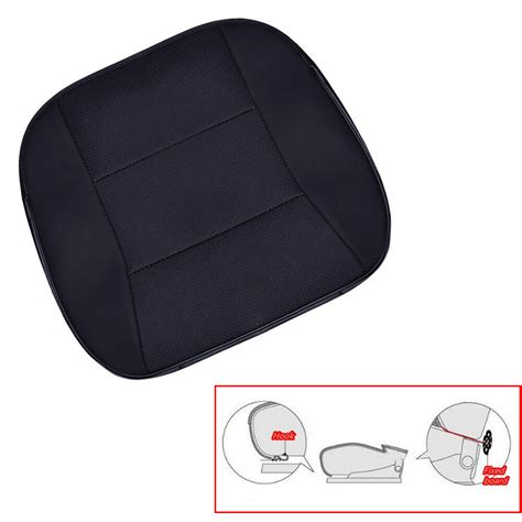 Housse de voiture de luxe en cuir PU noir protection de siège coussin