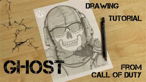 How To Draw A Soldier In Mask How To Draw Ghost From Call Of Duty Ghost Drawing Tutorial