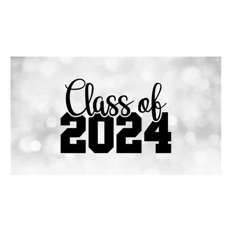 Educational Clipart Black Words Class Of 2024 In Script And Inspire