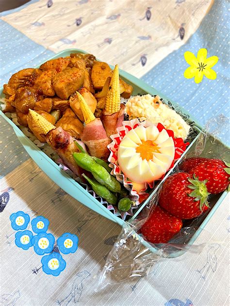 ゆき茶が投稿したフォト「お弁当🍙 ★焼鳥丼 ★ポテトサラダ ★ヤングコーンのベーコ」 2023 04 13 055357 Limia リミア