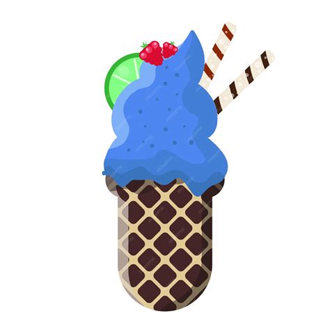 Premium Vector Vector Illustration Delicious Colorful Ice Cream